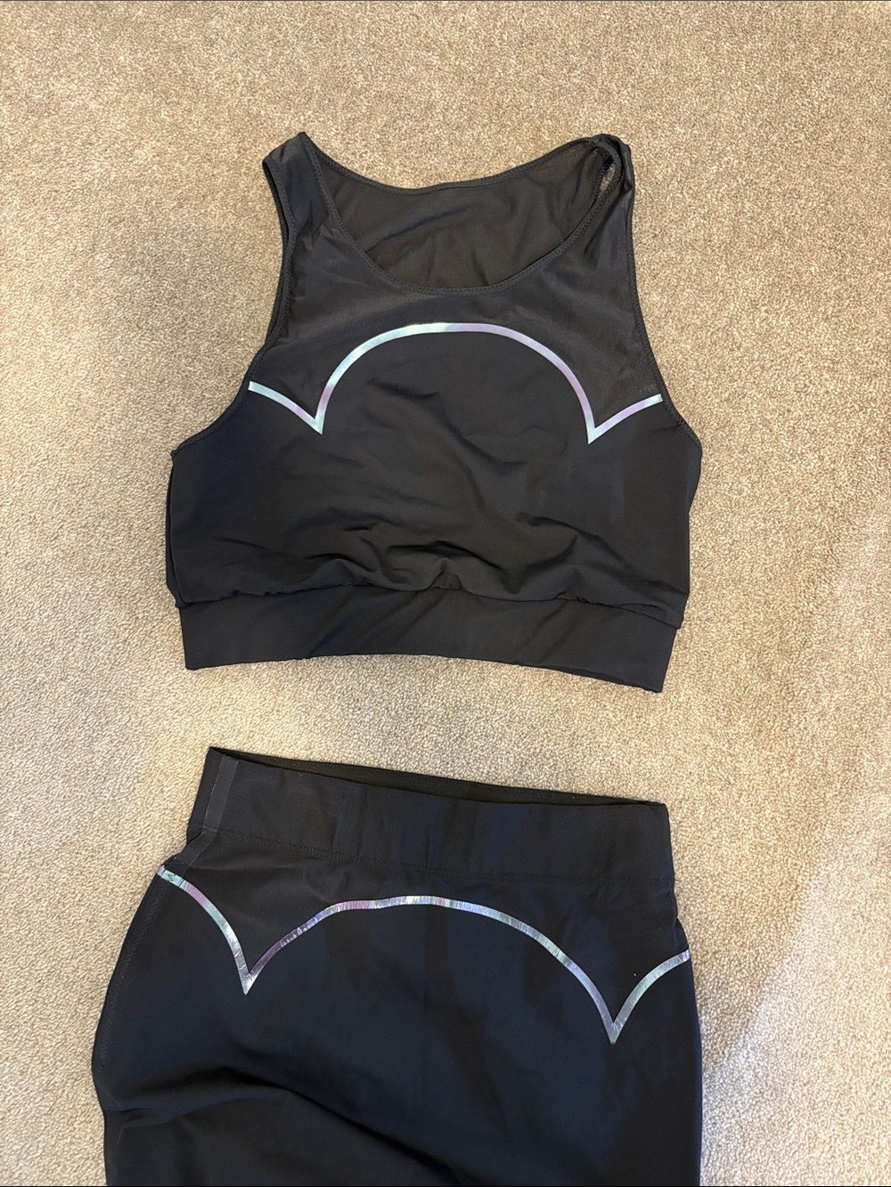 Lucas High Mesh Workout Set Leggings and Top